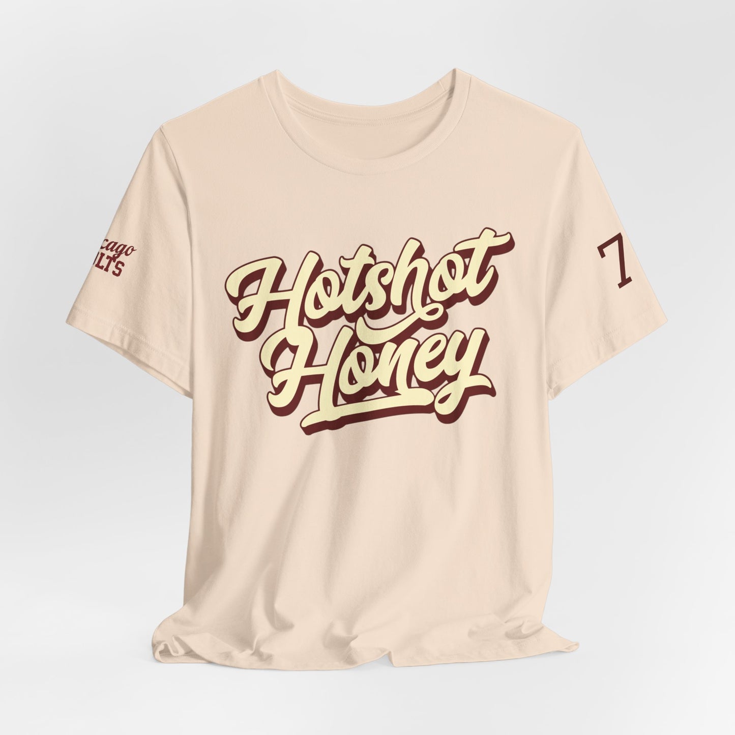 Hotshot Honey T-shirt, front, back and sleeves!