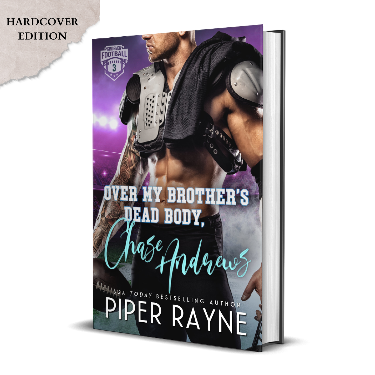 Over My Brother's Dead Body, Chase Andrews (Kingsmen Football Stars #3) Signed Hardcover