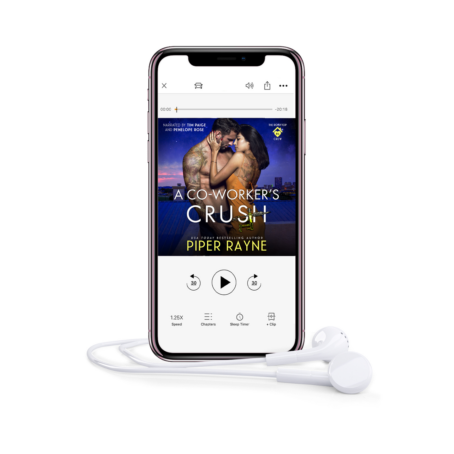 A Co-Worker's Crush (The Rooftop Crew #6) Audiobook