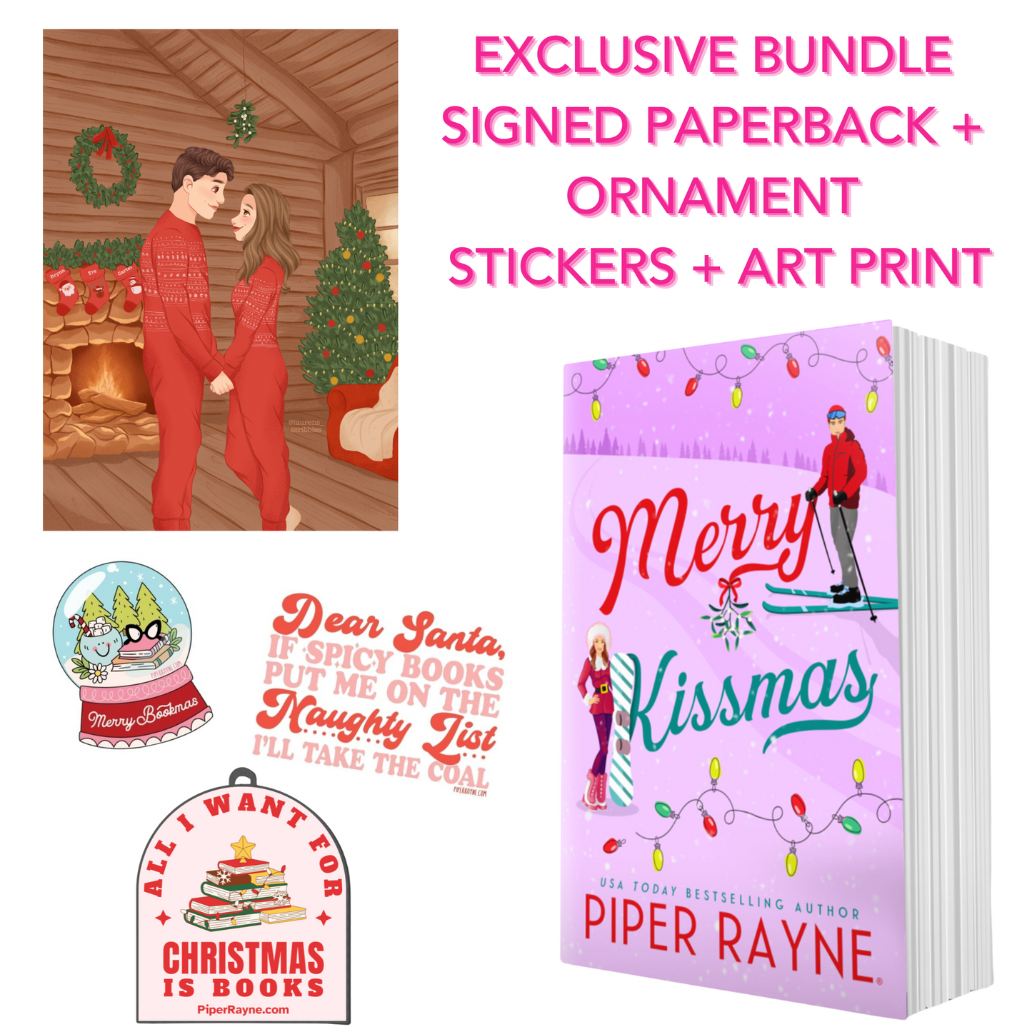 Merry Kissmas Exclusive Signed Paperback Bundle
