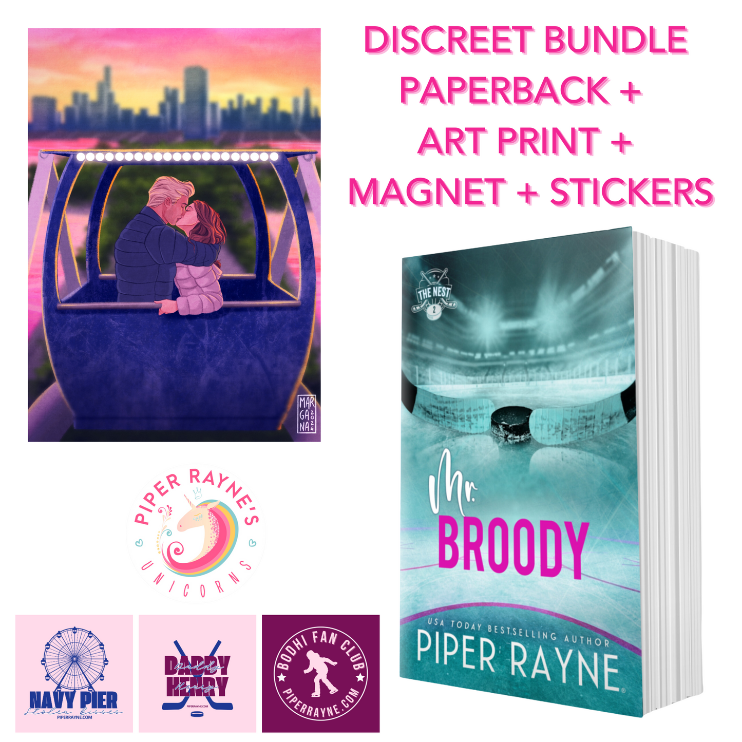 Mr. Broody (The Nest #2) Discreet Paperback Bundle