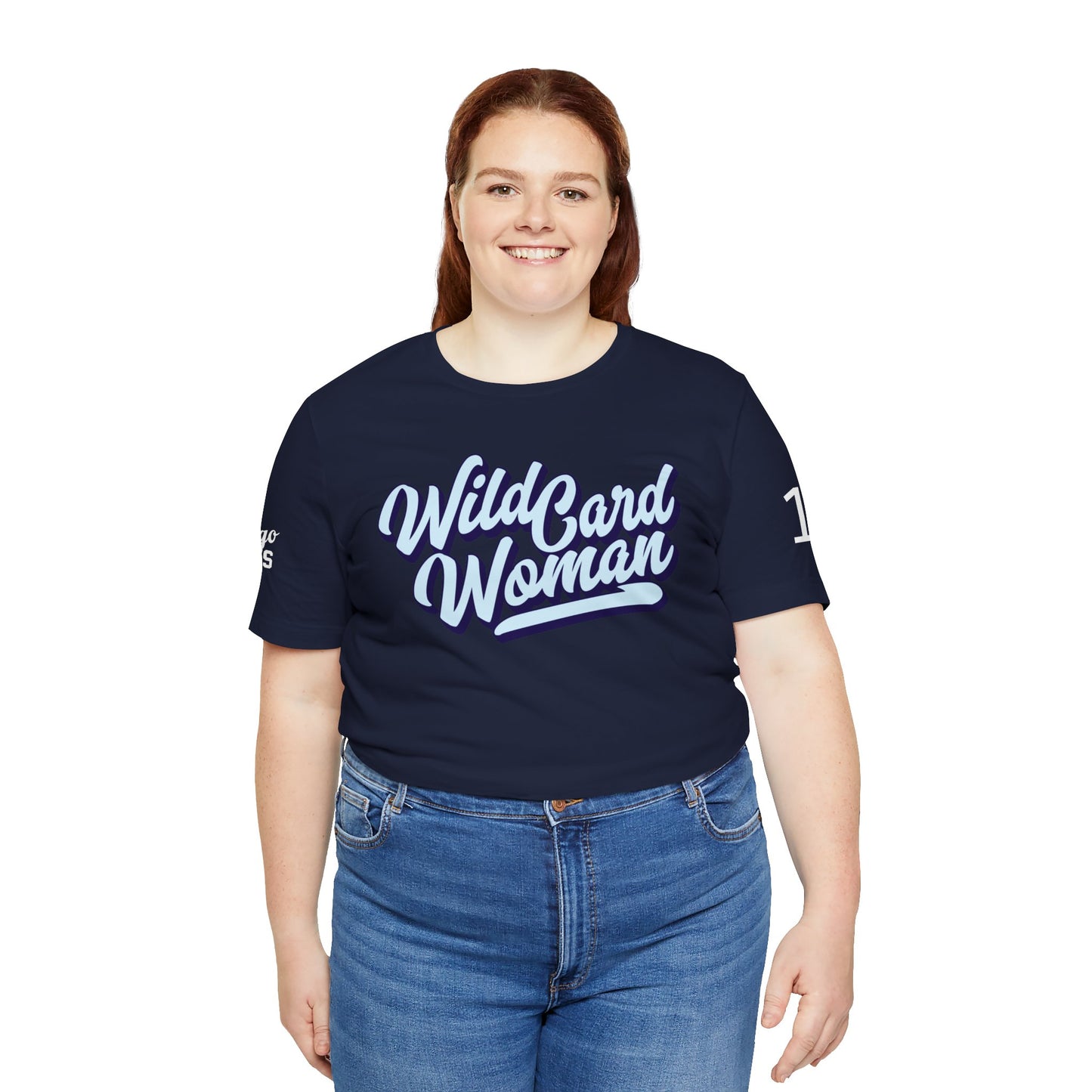 Wild Card Woman T-shirt, front, back and sleeves!
