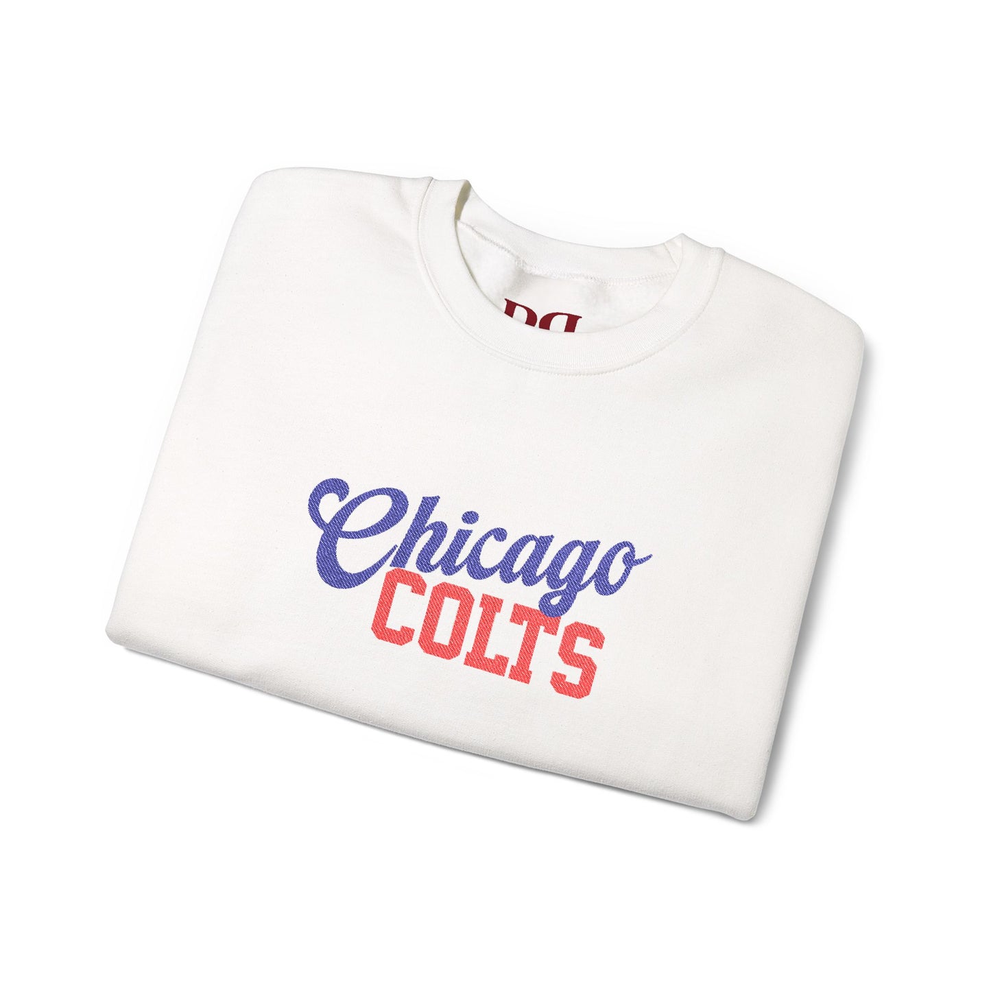 Chicago Colts Sweatshirt, Embroidered, sleeves and front