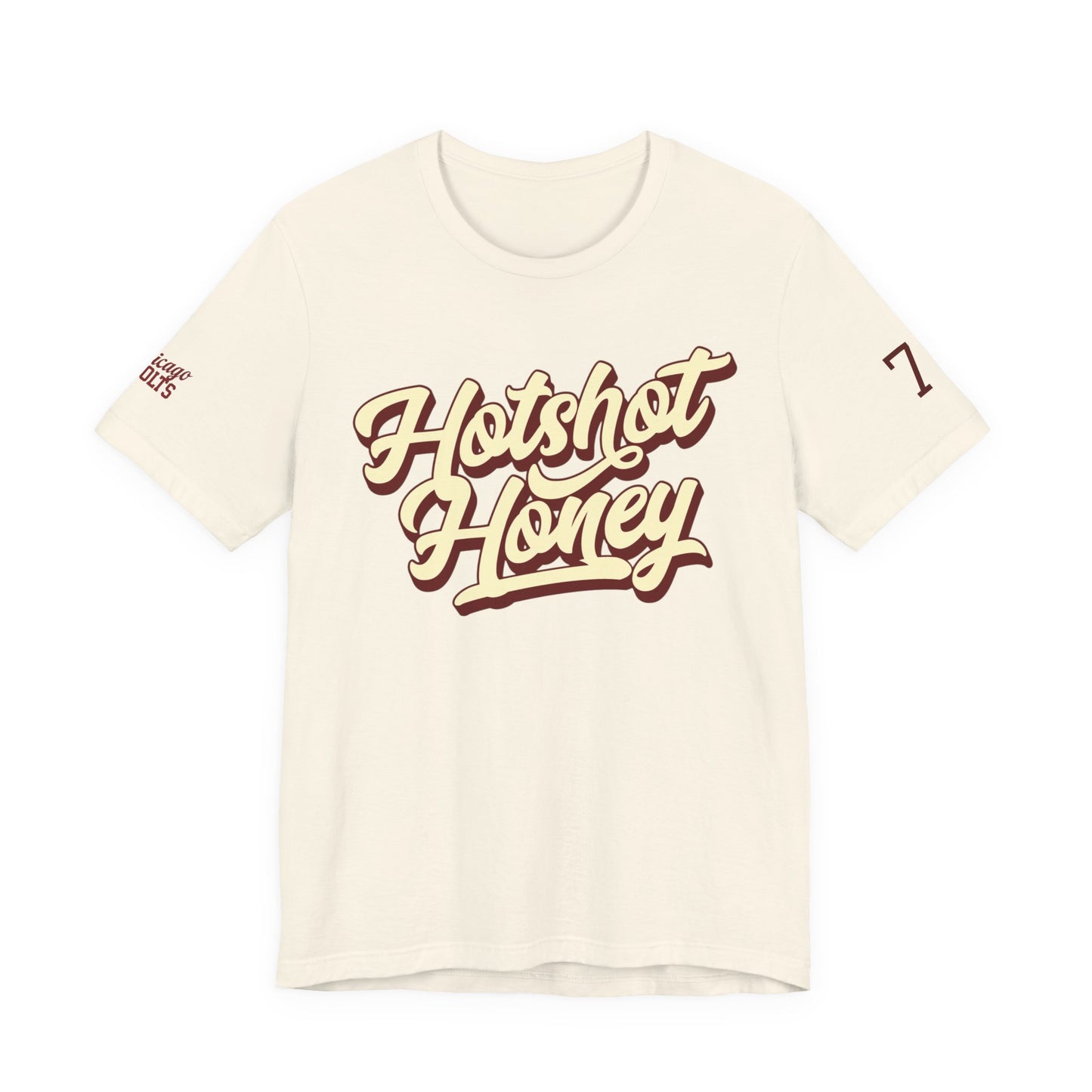 Hotshot Honey T-shirt, front, back and sleeves!