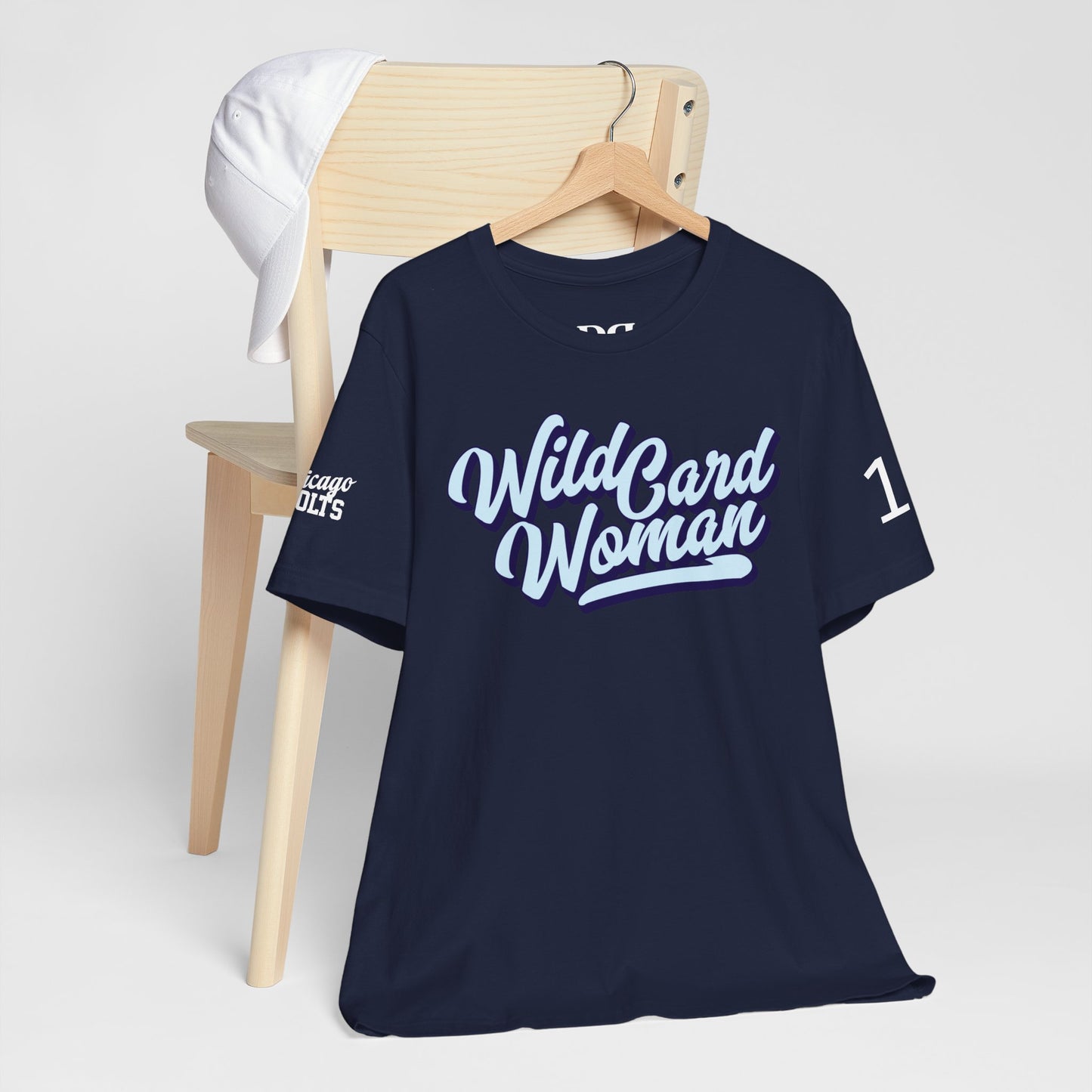 Wild Card Woman T-shirt, front, back and sleeves!