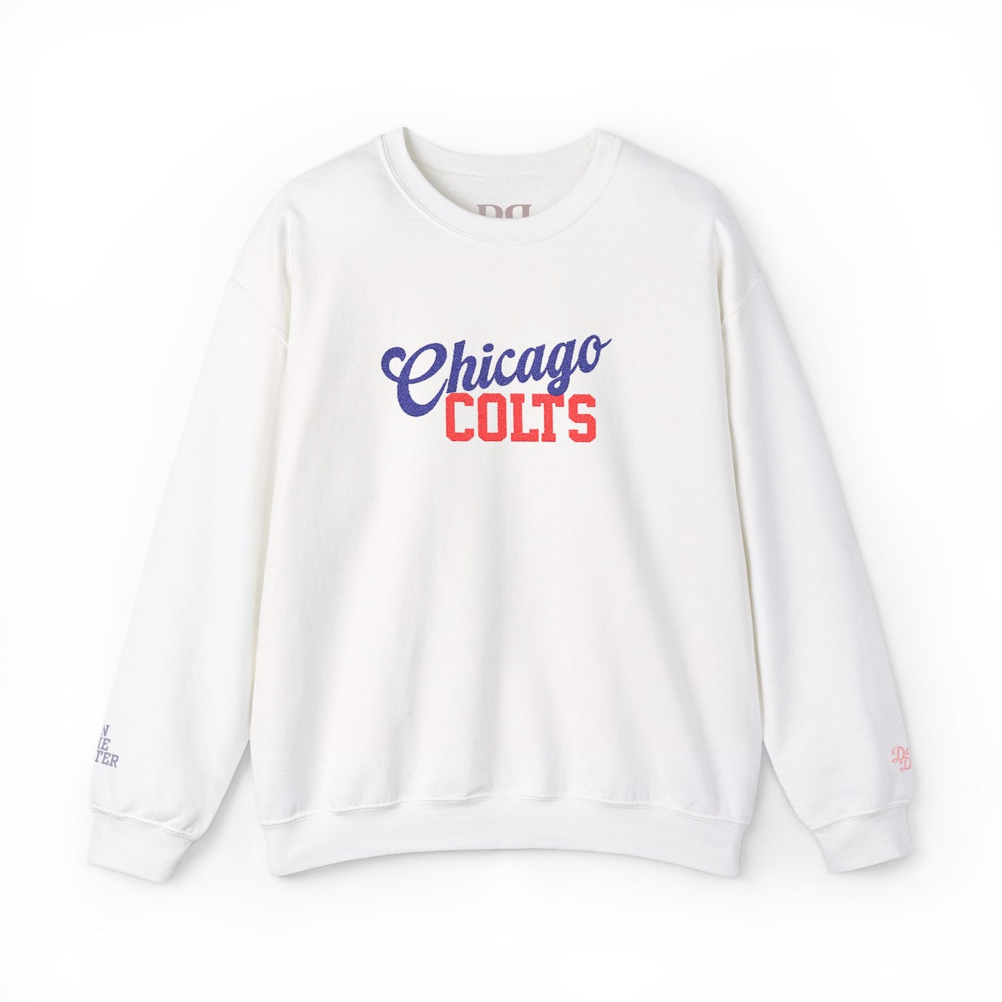 Chicago Colts Sweatshirt, Embroidered, sleeves and front