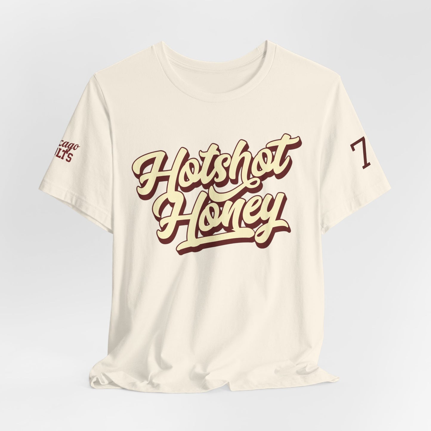 Hotshot Honey T-shirt, front, back and sleeves!