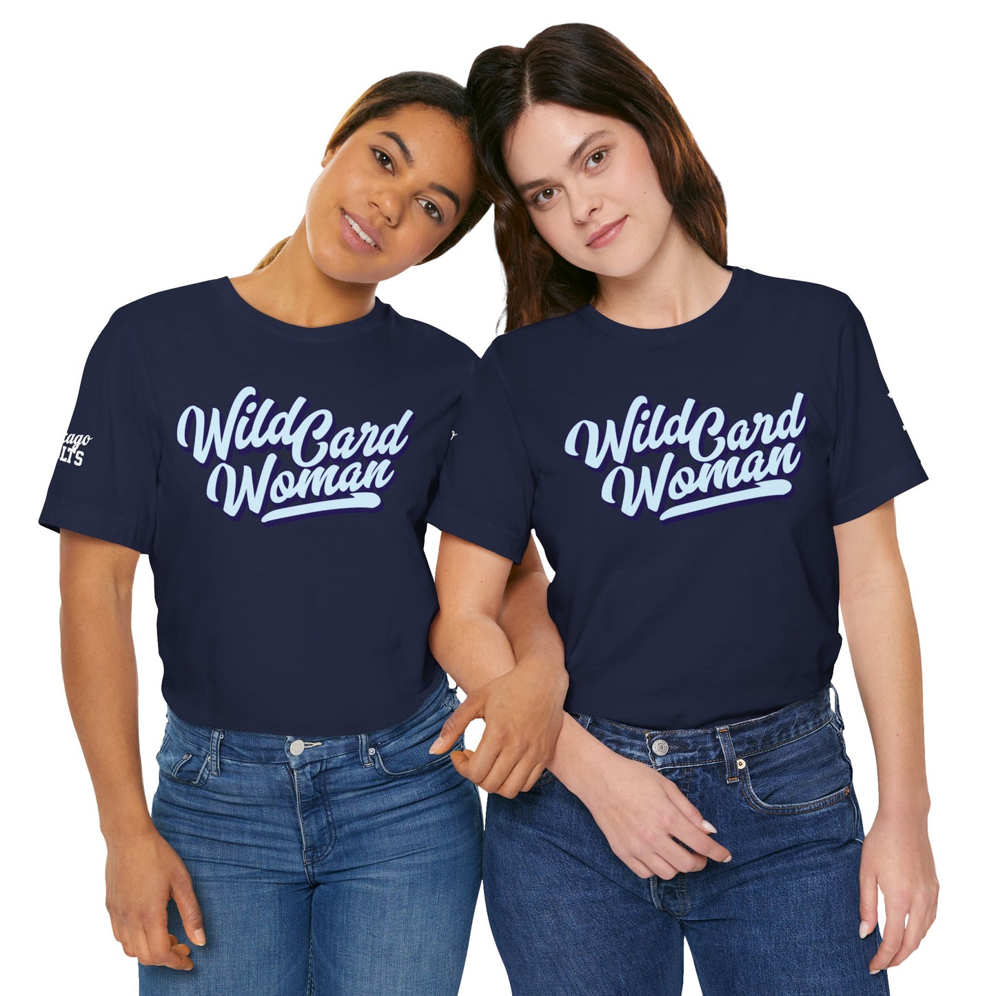 Wild Card Woman T-shirt, front, back and sleeves!