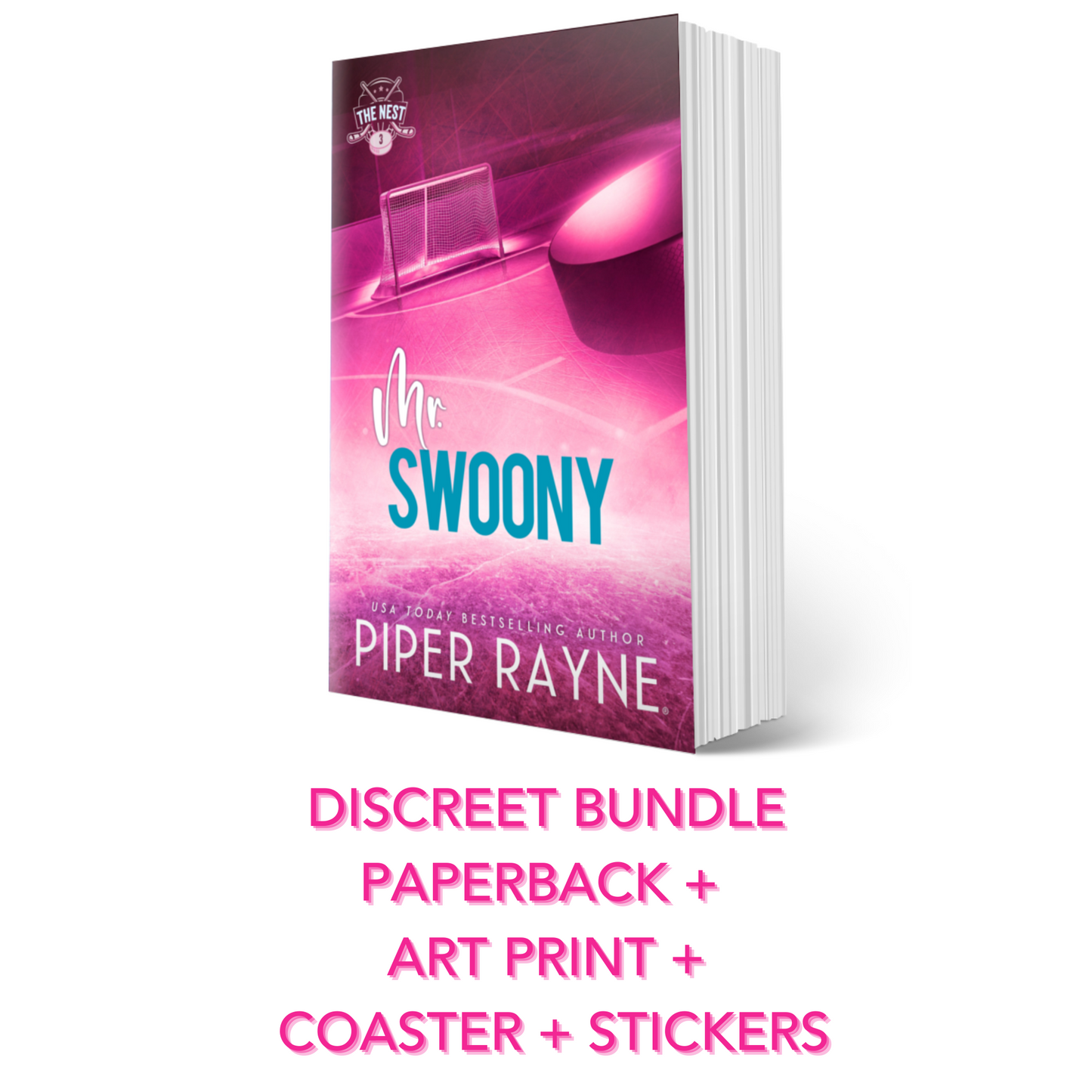 PREORDER - Mr. Swoony (The Nest #3) Discreet Paperback Bundle